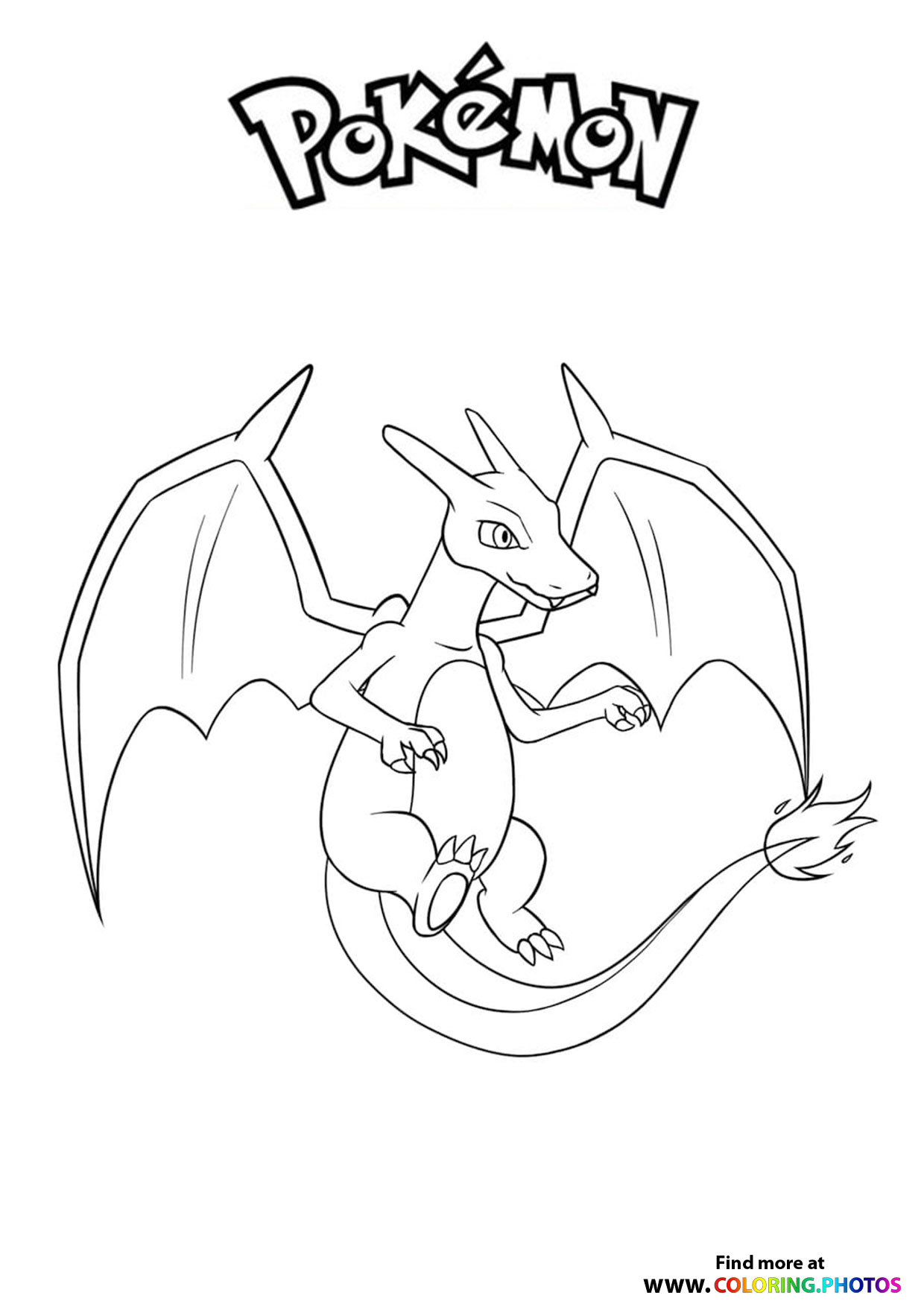 Pokemon Charizard Coloring Page 78