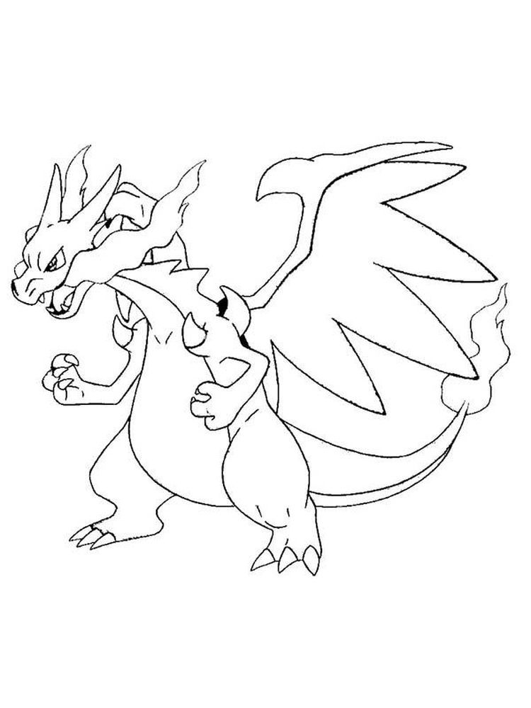 Pokemon Charizard Coloring Page 89