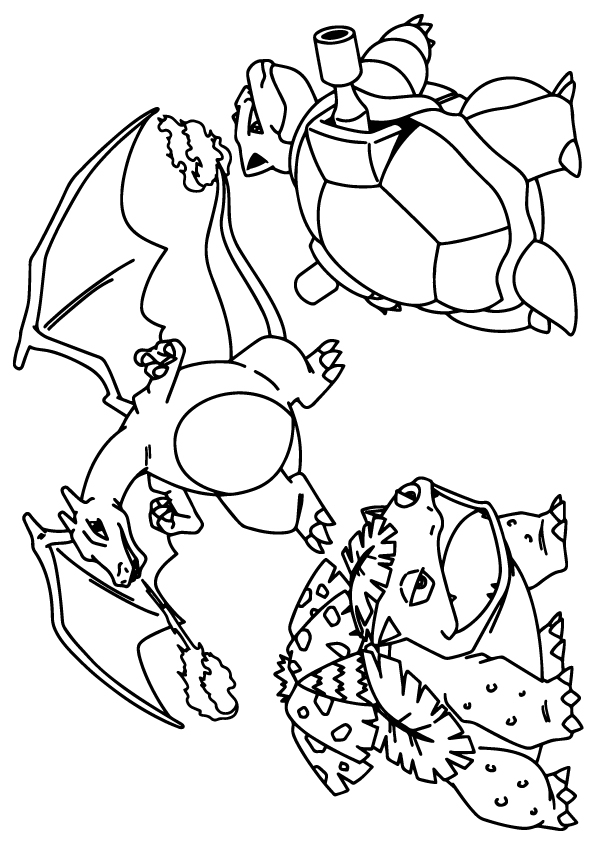 Pokemon Charizard Coloring Page 93