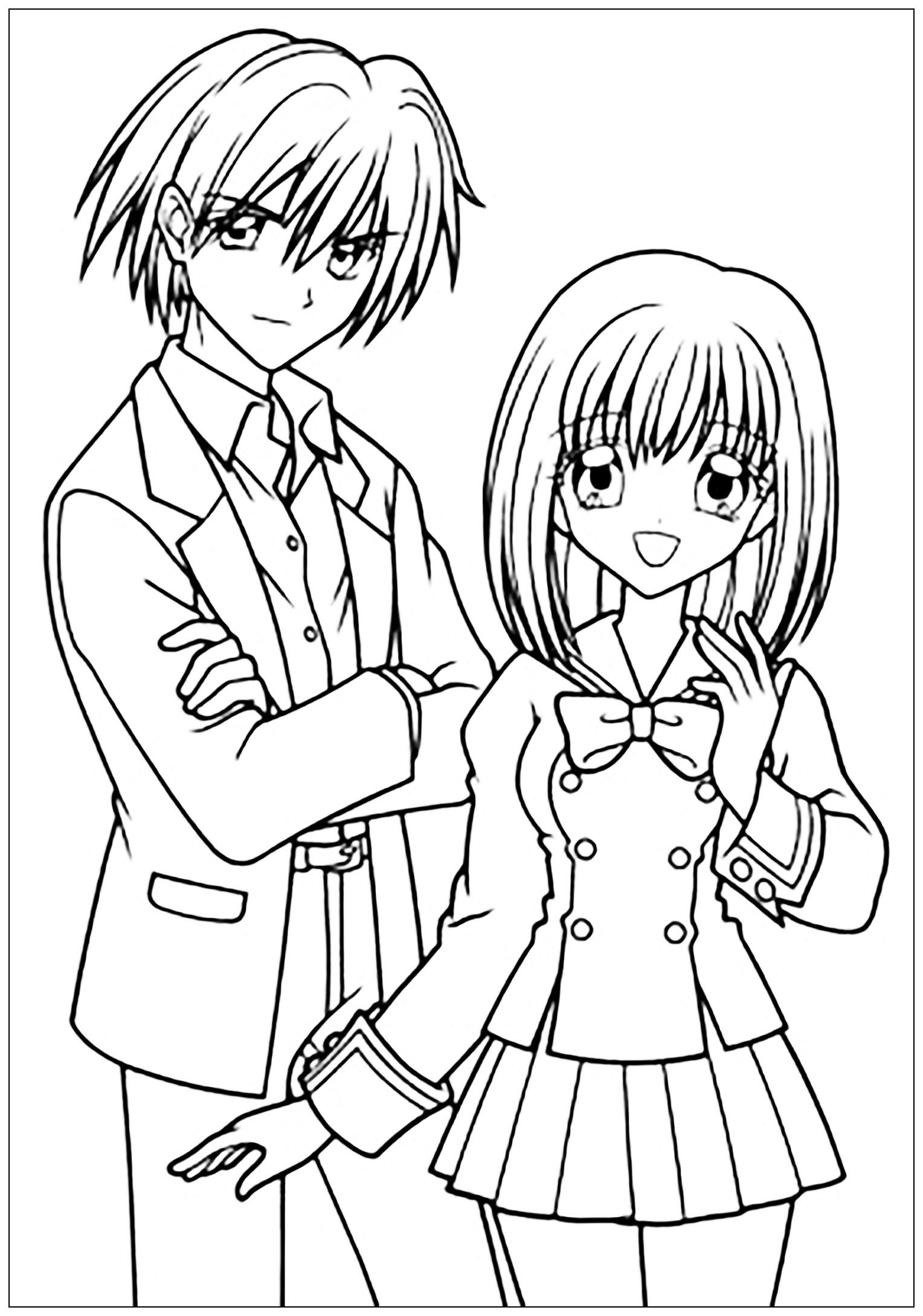 Popular Anime Coloring Pages Printable 126