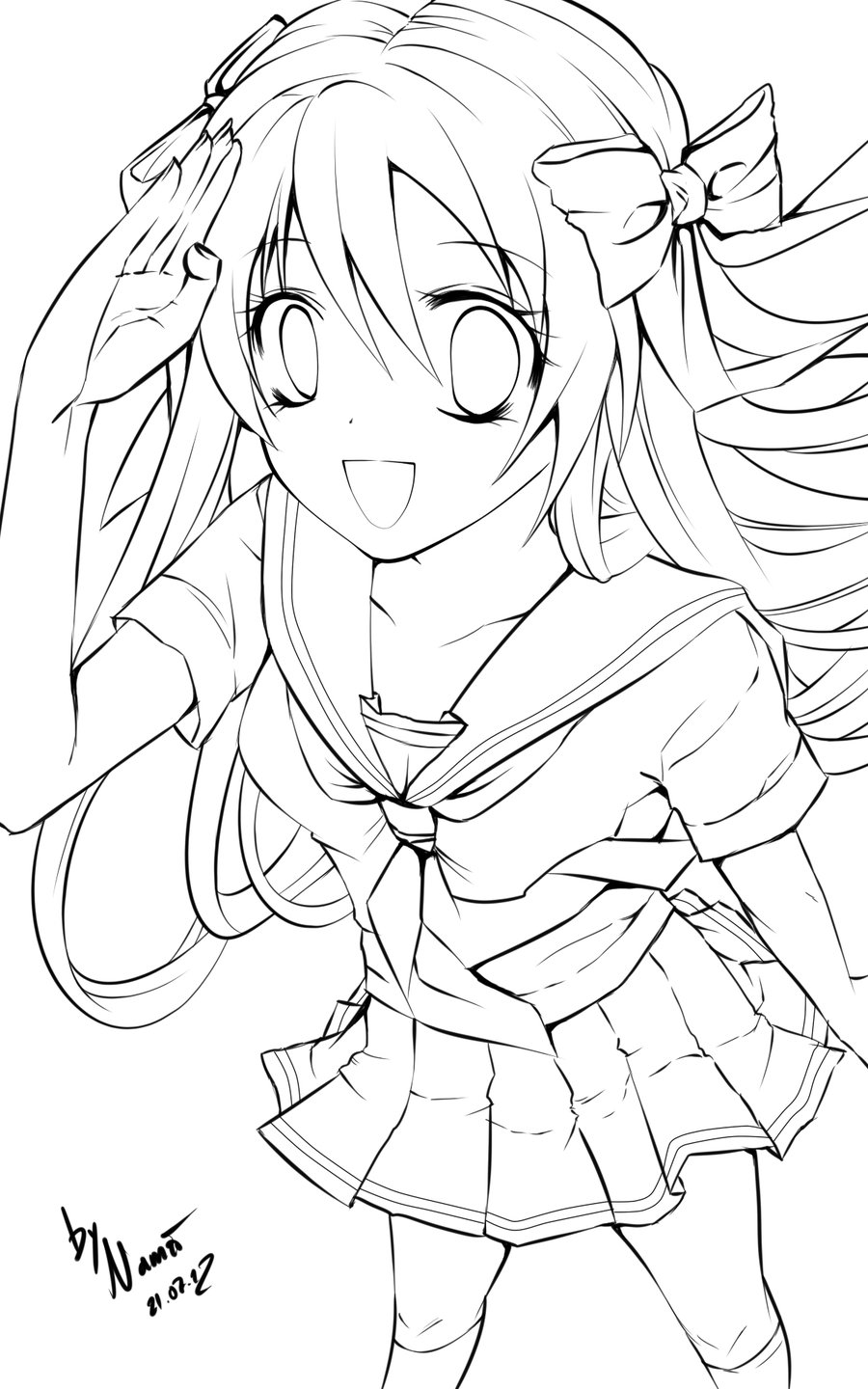 Popular Anime Coloring Pages Printable 35