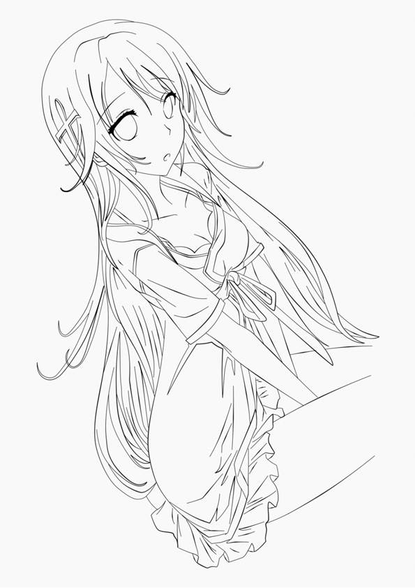 Popular Anime Coloring Pages Printable 55