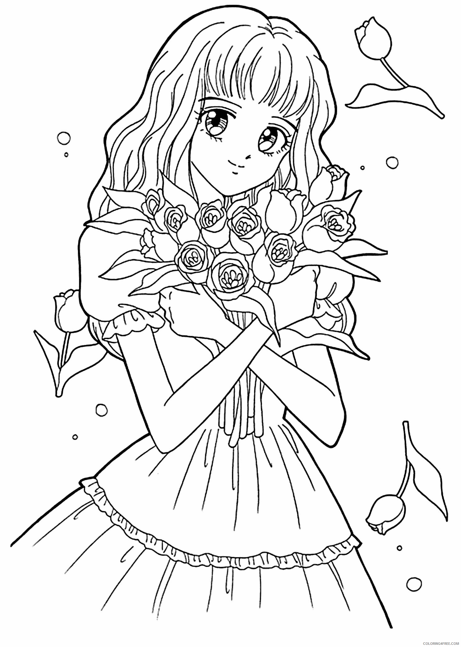 Popular Anime Coloring Pages Printable 79