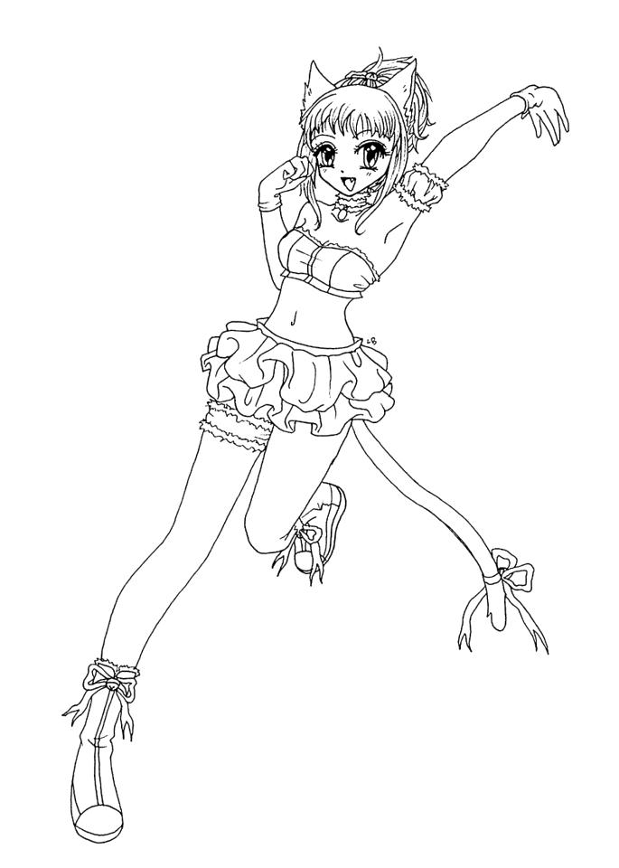 Popular Anime Coloring Pages Printable 88