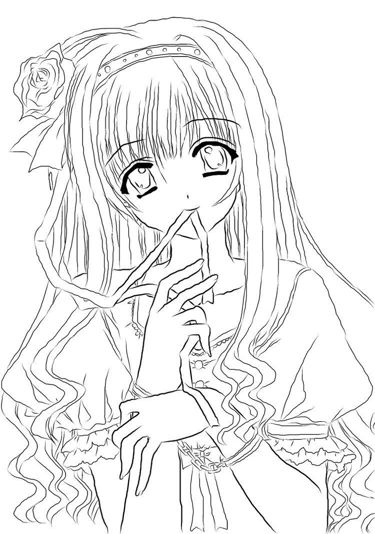 Popular Anime Coloring Pages Printable 93