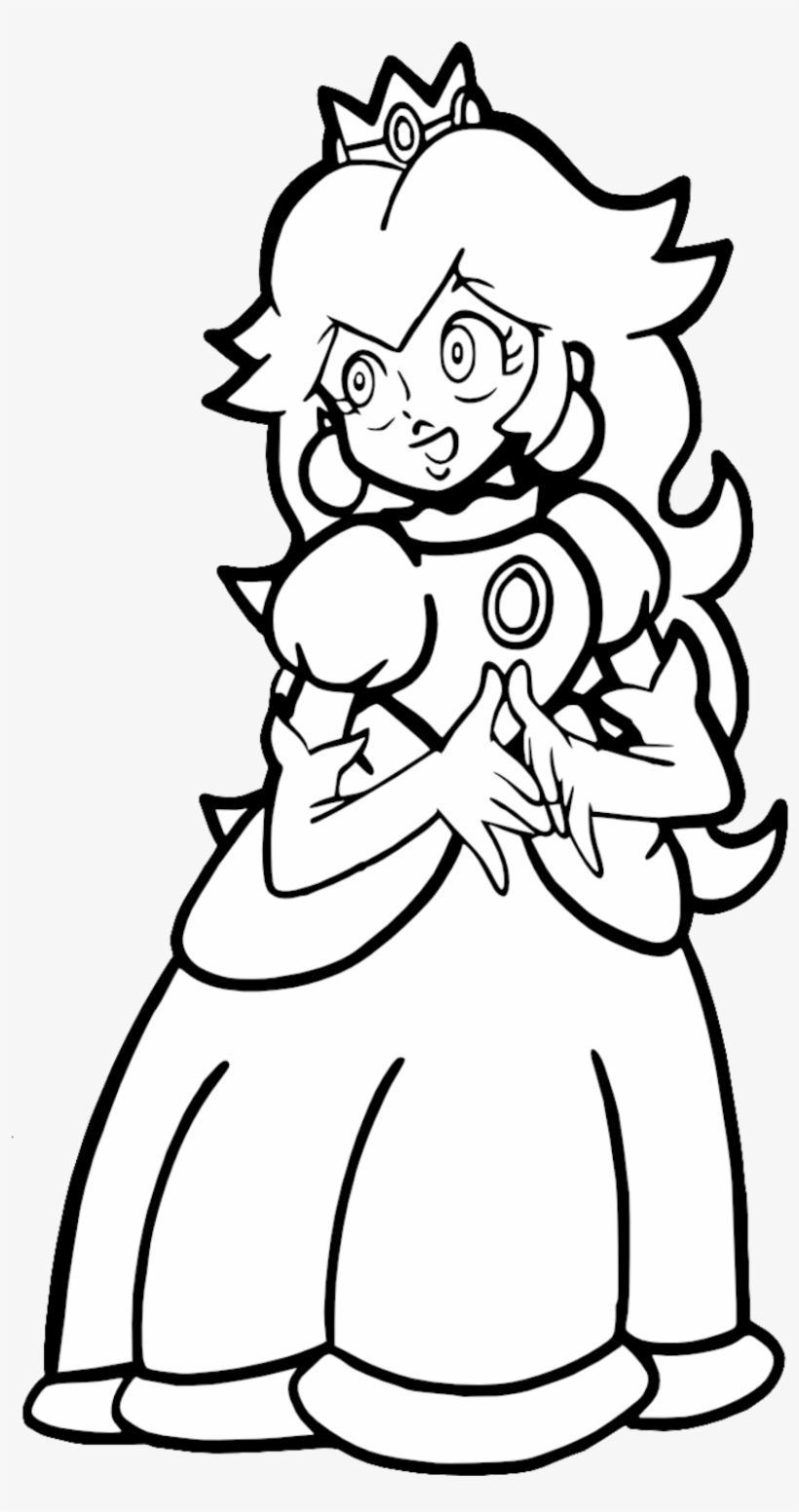 Princess Peach Coloring Pages for Kids 33