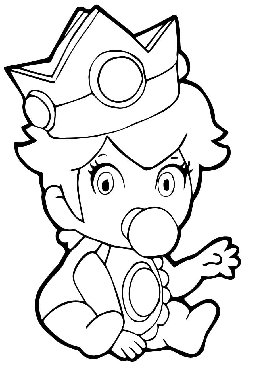 Princess Peach Coloring Pages for Kids 50