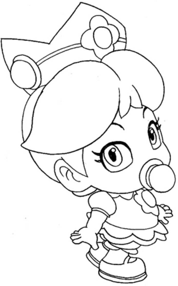Princess Peach Coloring Pages for Kids 72