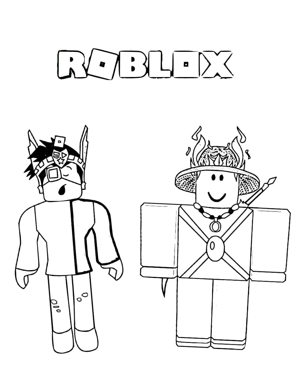 Roblox Coloring Pages Free Printable 1