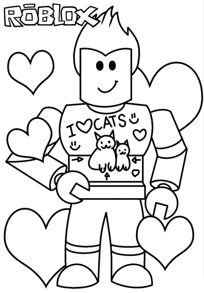 Roblox Coloring Pages Free Printable 100