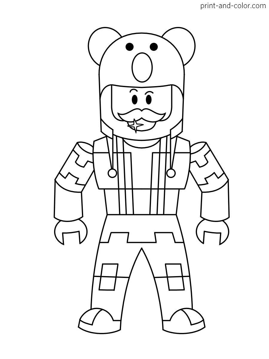 Roblox Coloring Pages Free Printable 123