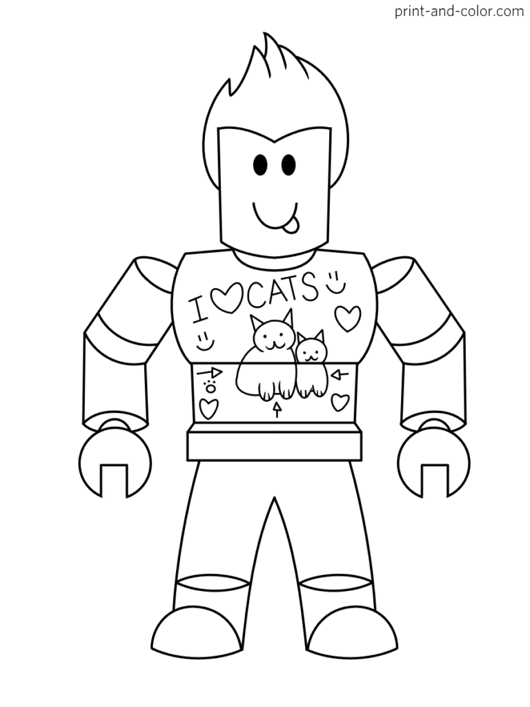 Roblox Coloring Pages Free Printable 145