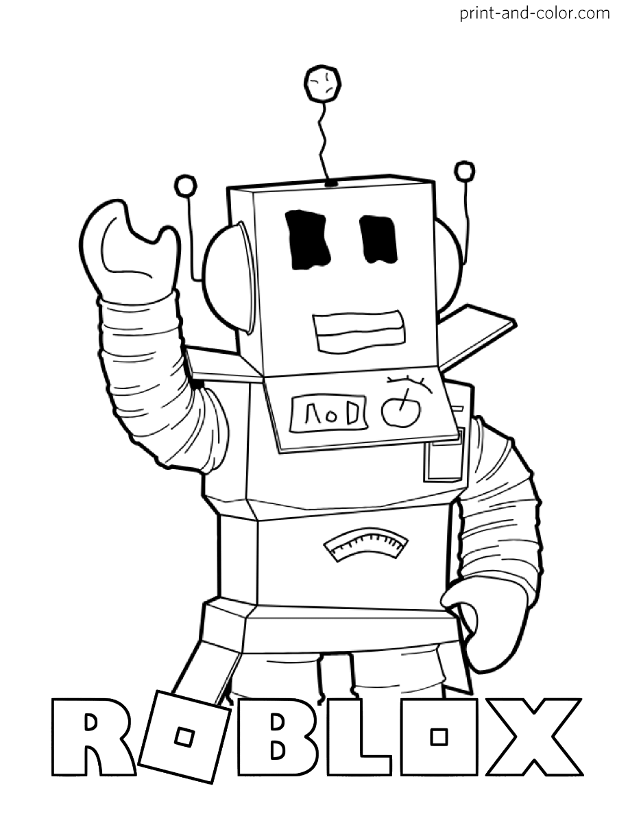 Roblox Coloring Pages Free Printable 18