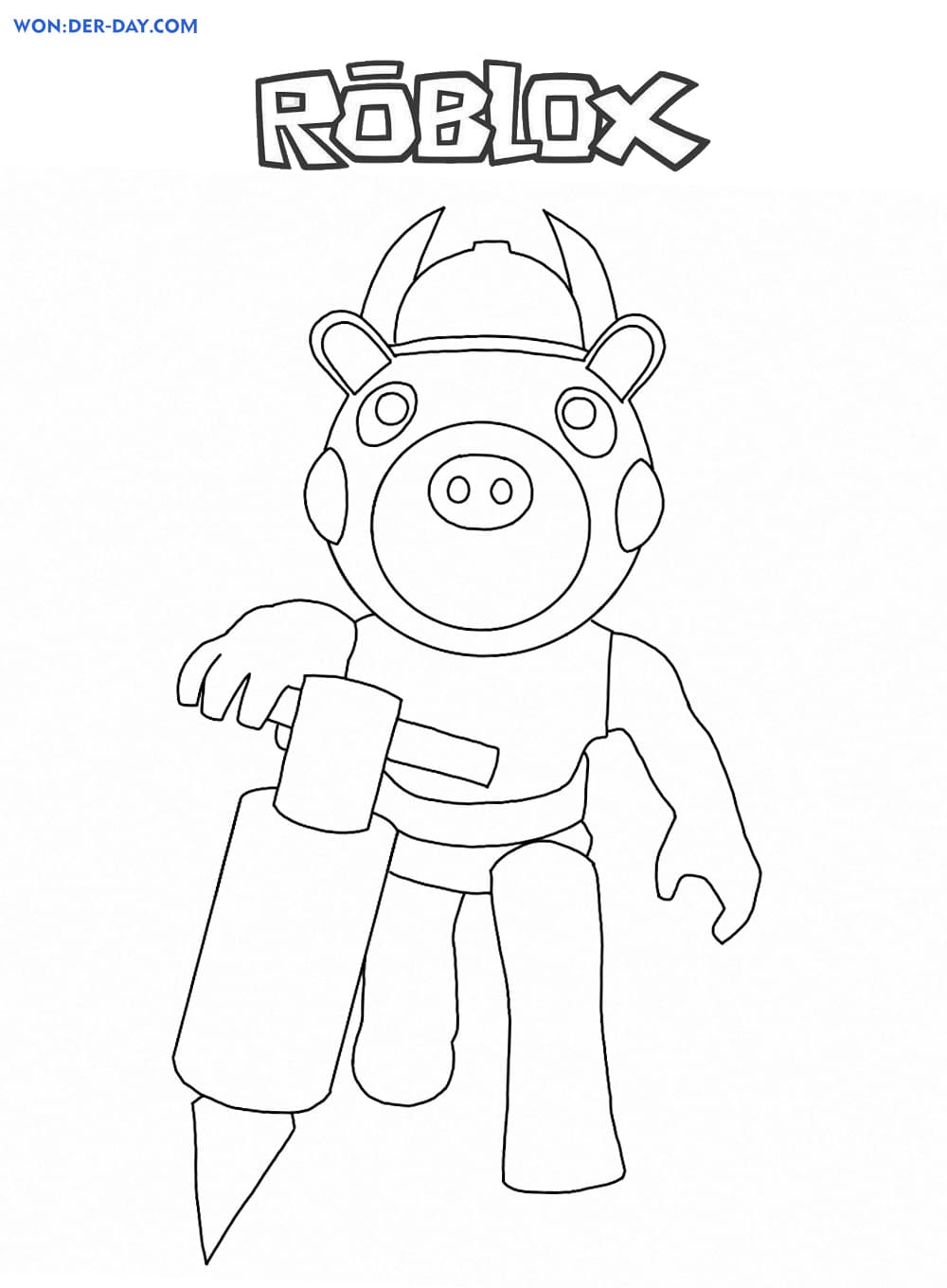 Roblox Coloring Pages Free Printable 19