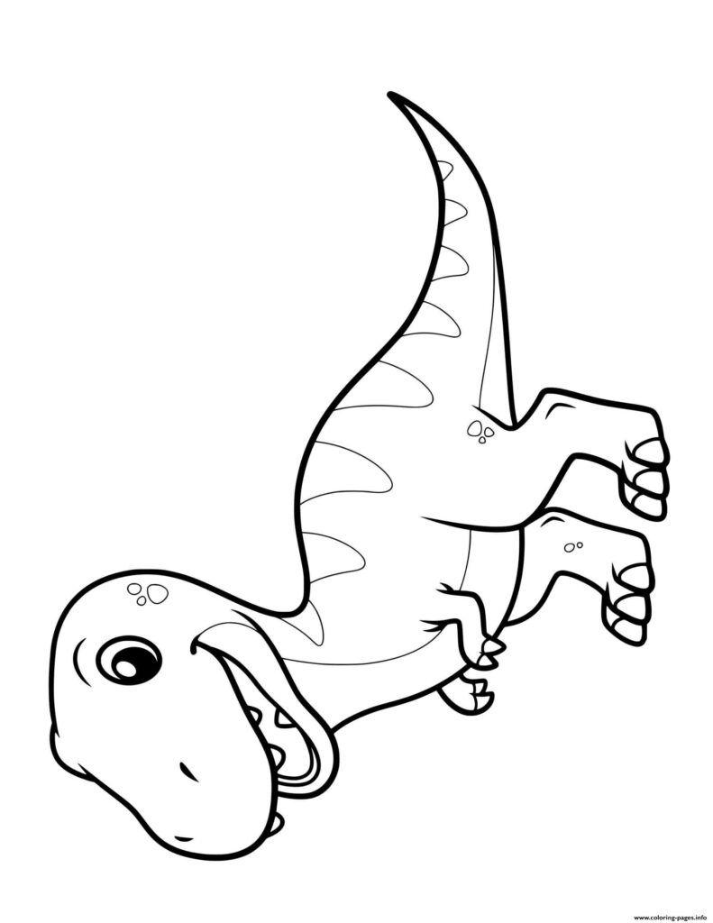 Scary T Rex Coloring Pages Free Printable 101