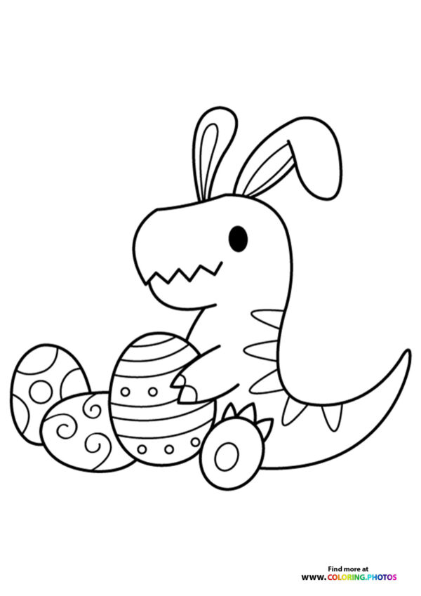 Scary T Rex Coloring Pages Free Printable 102