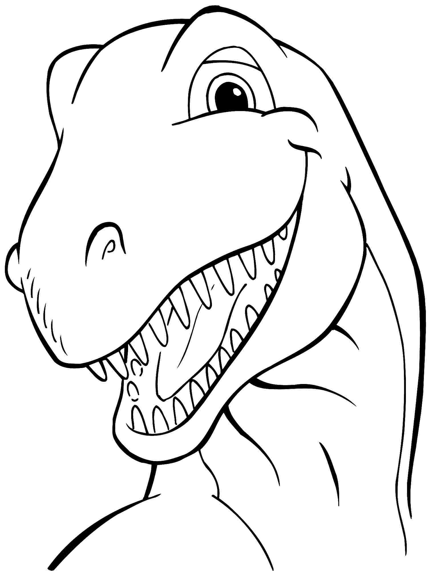 Scary T Rex Coloring Pages Free Printable 107