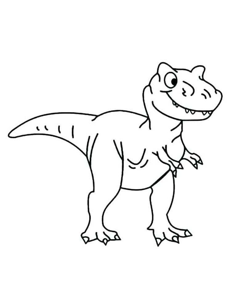 Scary T Rex Coloring Pages Free Printable 109