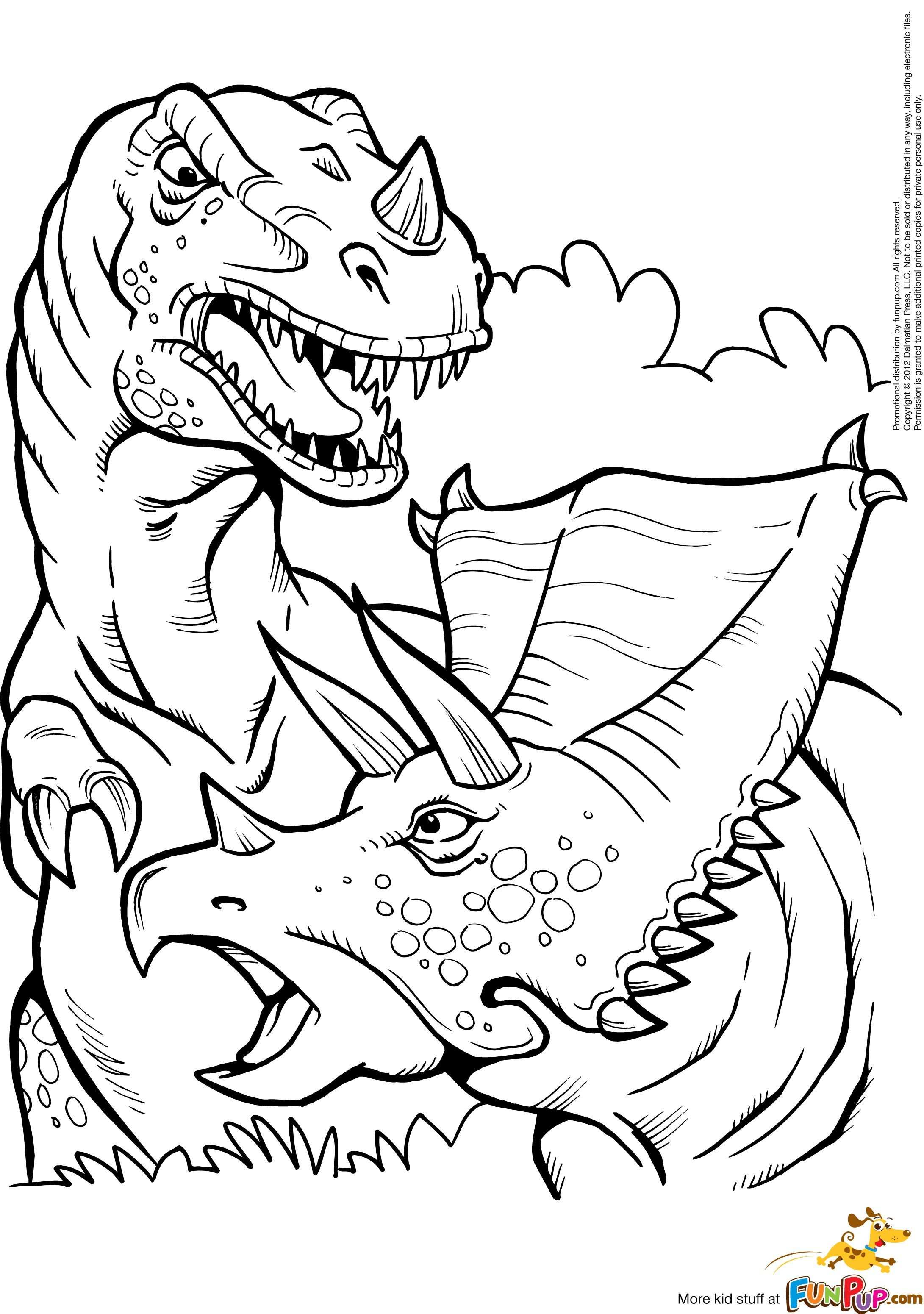 Scary T Rex Coloring Pages Free Printable 112