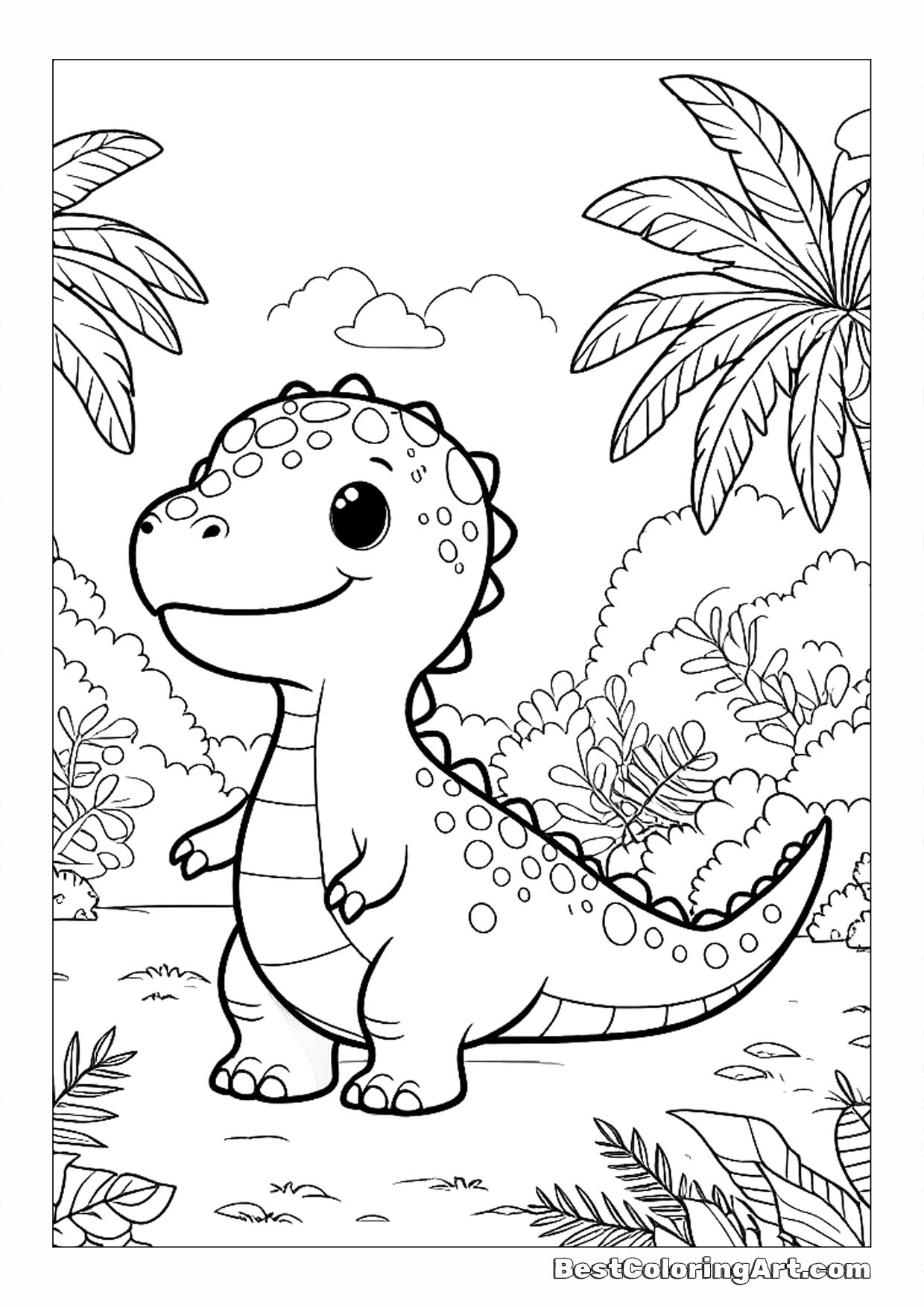 Scary T Rex Coloring Pages Free Printable 114