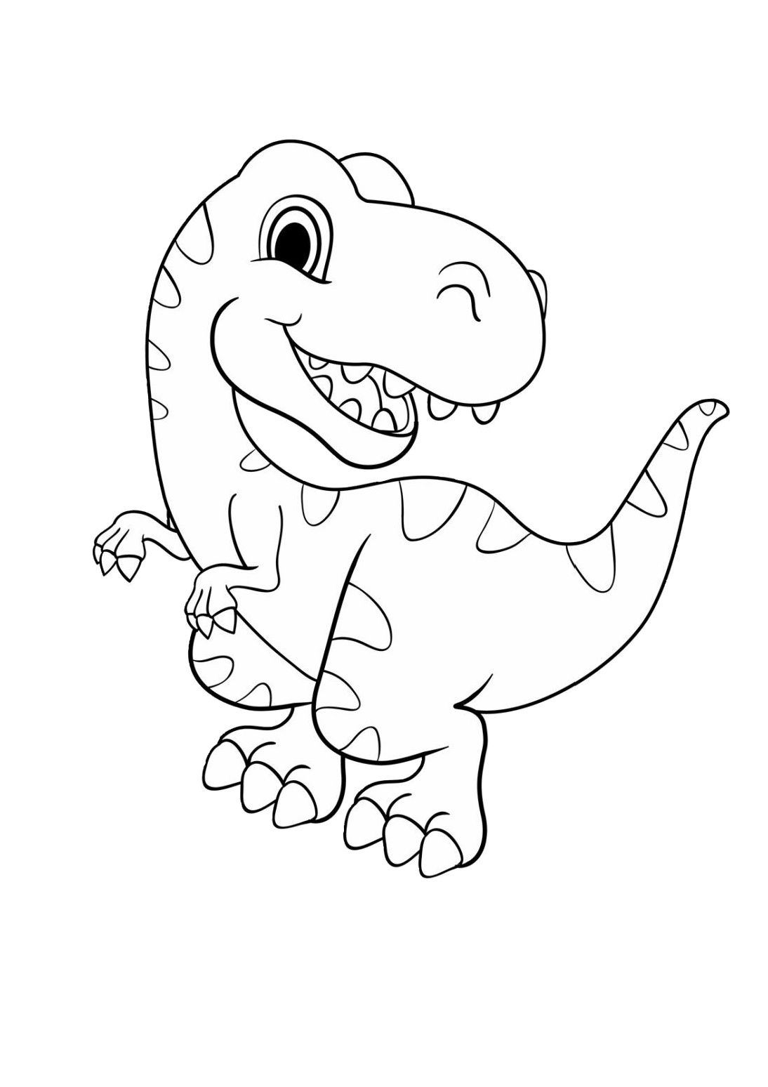 Scary T Rex Coloring Pages Free Printable 117