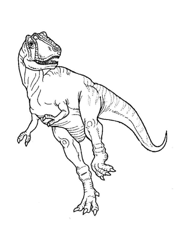 Scary T Rex Coloring Pages Free Printable 126