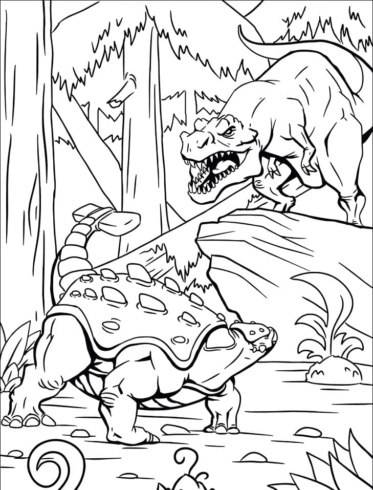 Scary T Rex Coloring Pages Free Printable 127