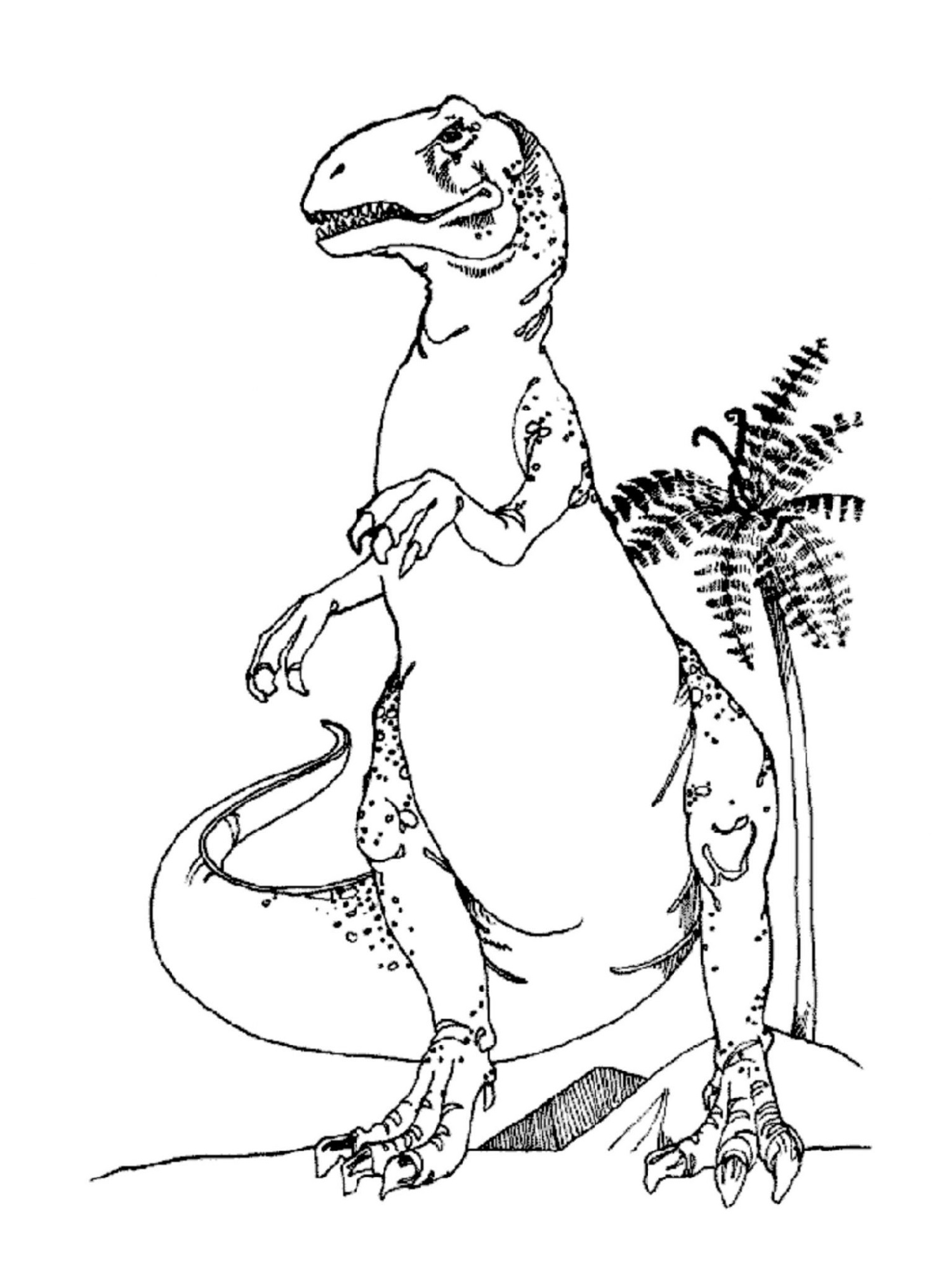 Scary T Rex Coloring Pages Free Printable 31