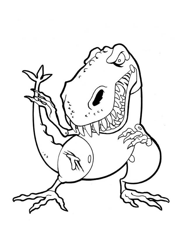 Scary T Rex Coloring Pages Free Printable 37