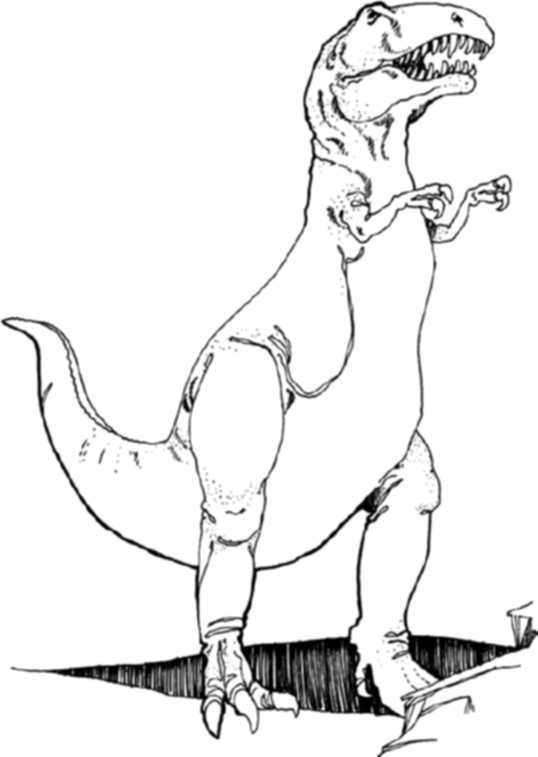 Scary T Rex Coloring Pages Free Printable 39