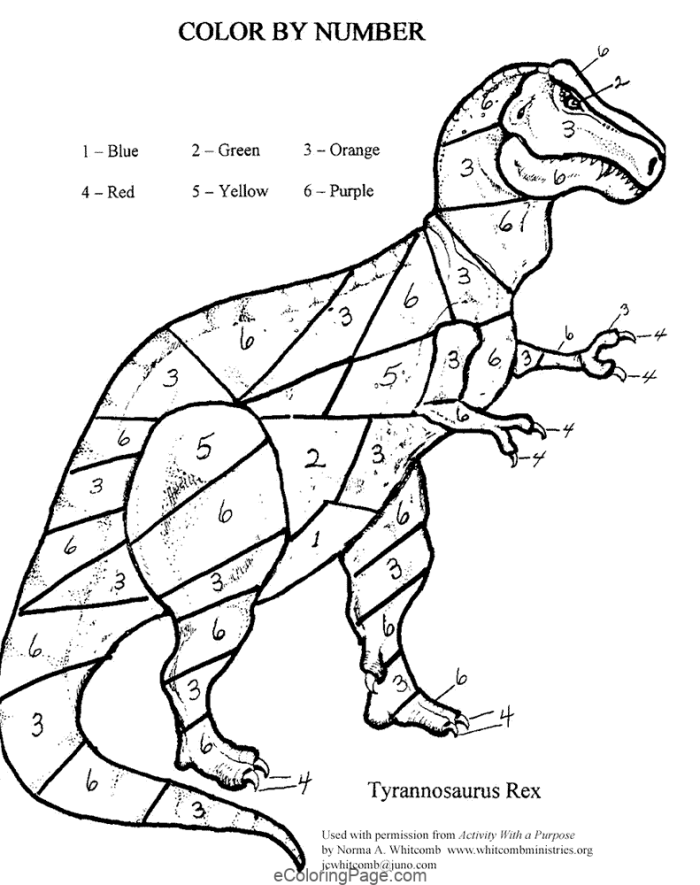 Scary T Rex Coloring Pages Free Printable 48