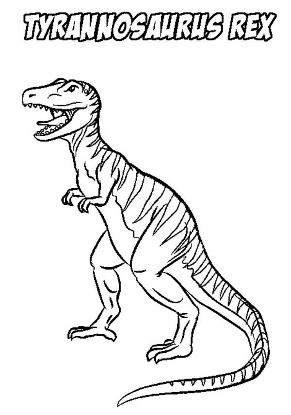 Scary T Rex Coloring Pages Free Printable 54