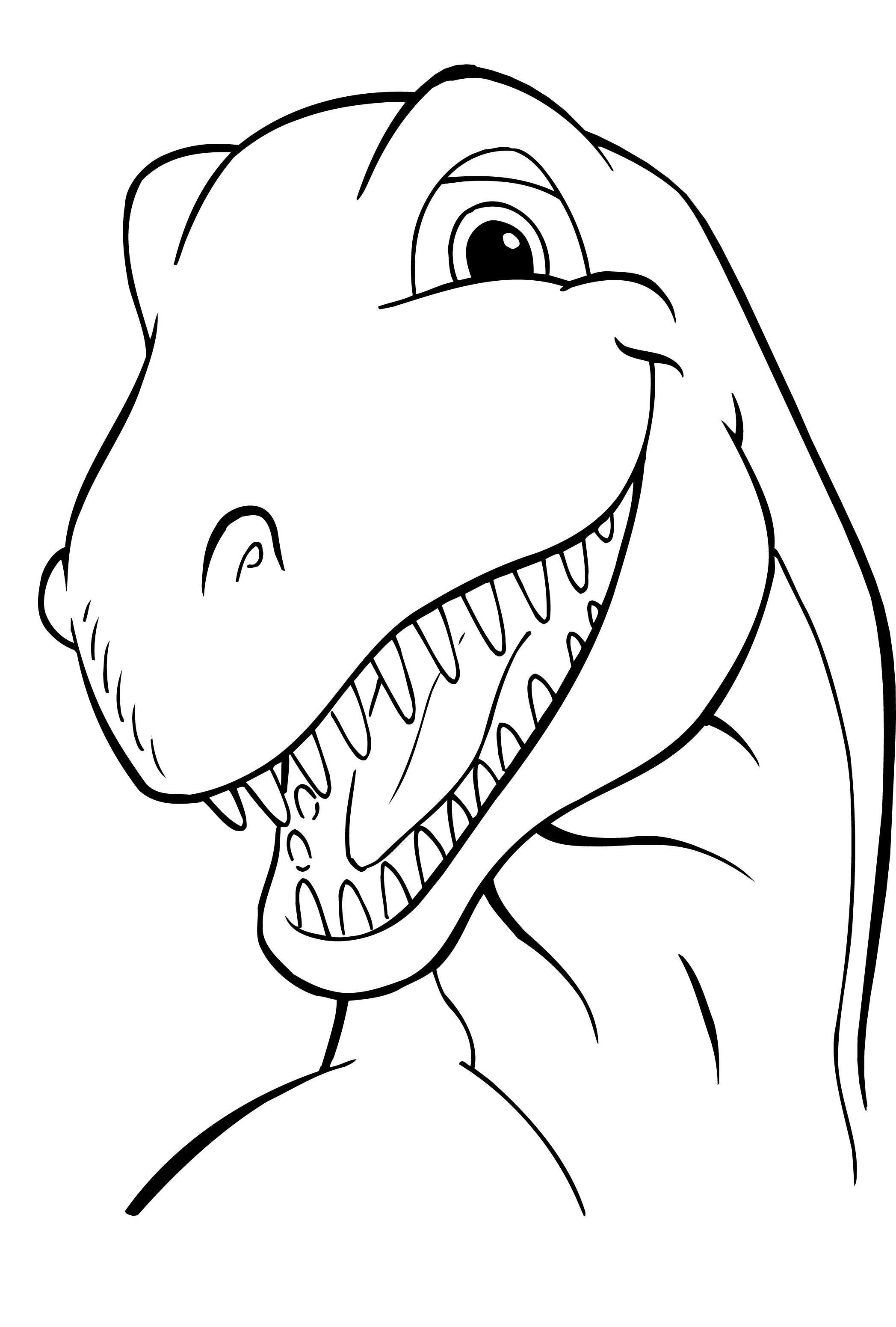 Scary T Rex Coloring Pages Free Printable 69