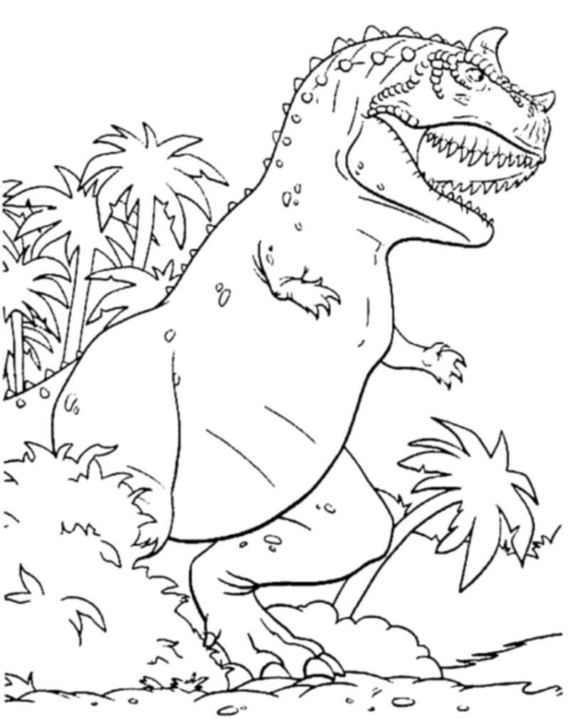 Scary T Rex Coloring Pages Free Printable 76