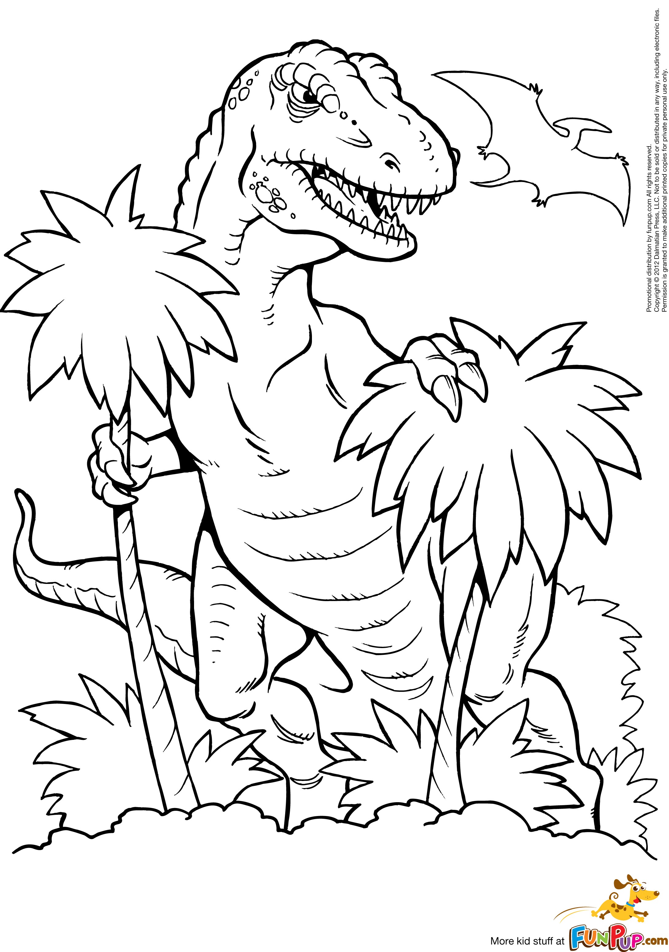 Scary T Rex Coloring Pages Free Printable 78