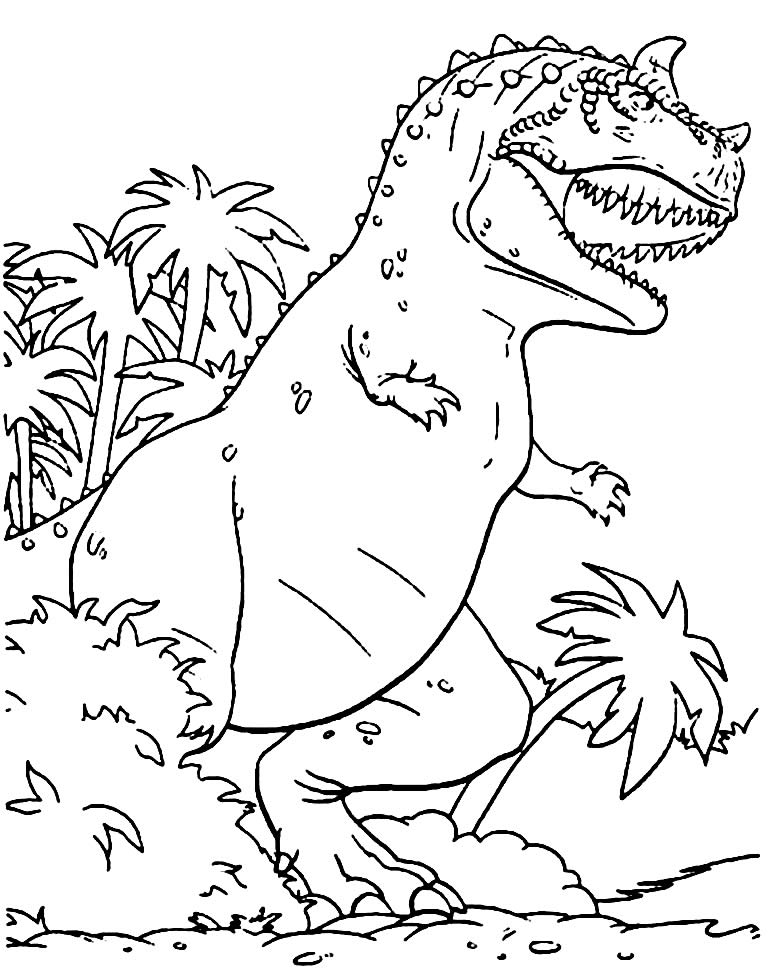 Scary T Rex Coloring Pages Free Printable 82