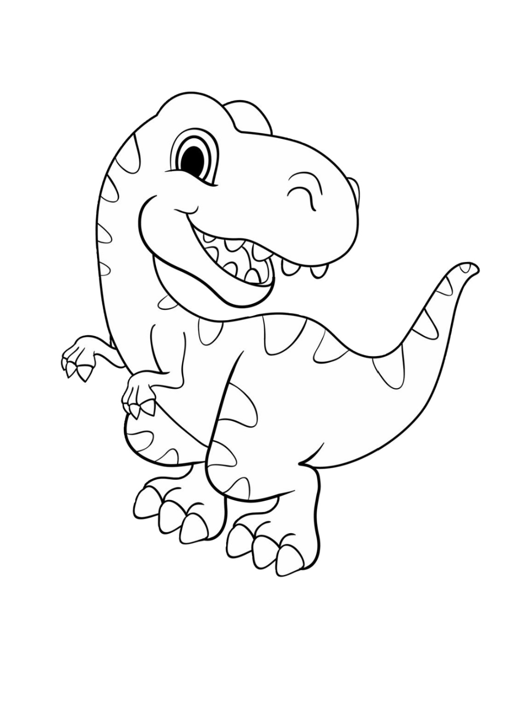 Scary T Rex Coloring Pages Free Printable 83