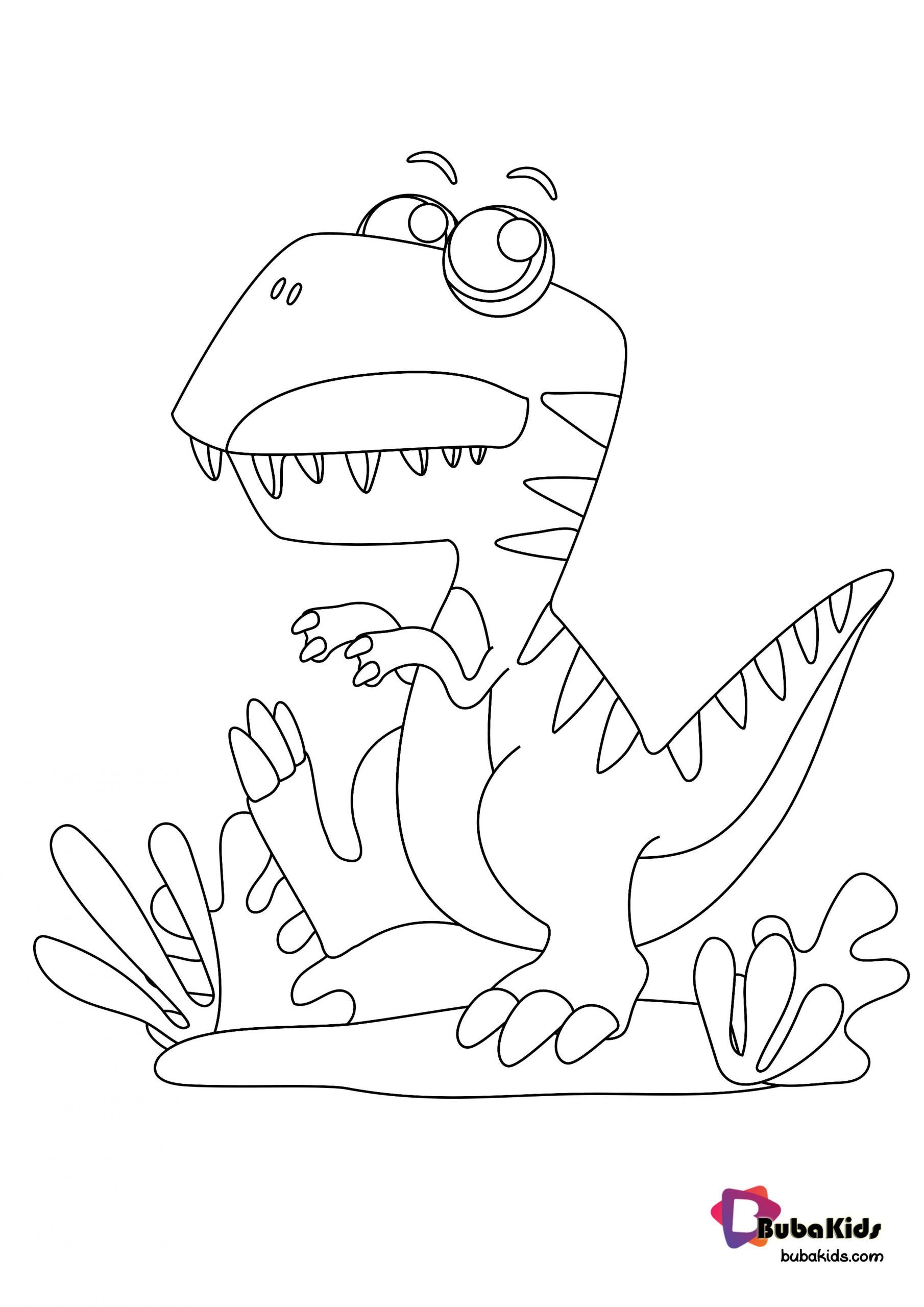 Scary T Rex Coloring Pages Free Printable 84