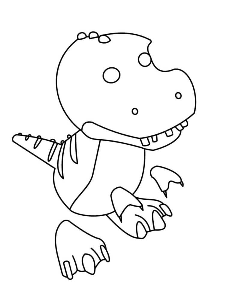 Scary T Rex Coloring Pages Free Printable 91