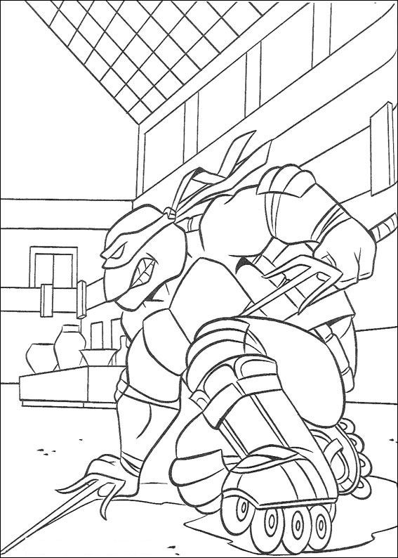 TMNT Ninja Turtle Coloring Pages Printable 101