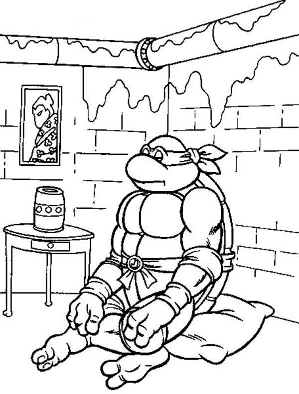 TMNT Ninja Turtle Coloring Pages Printable 12