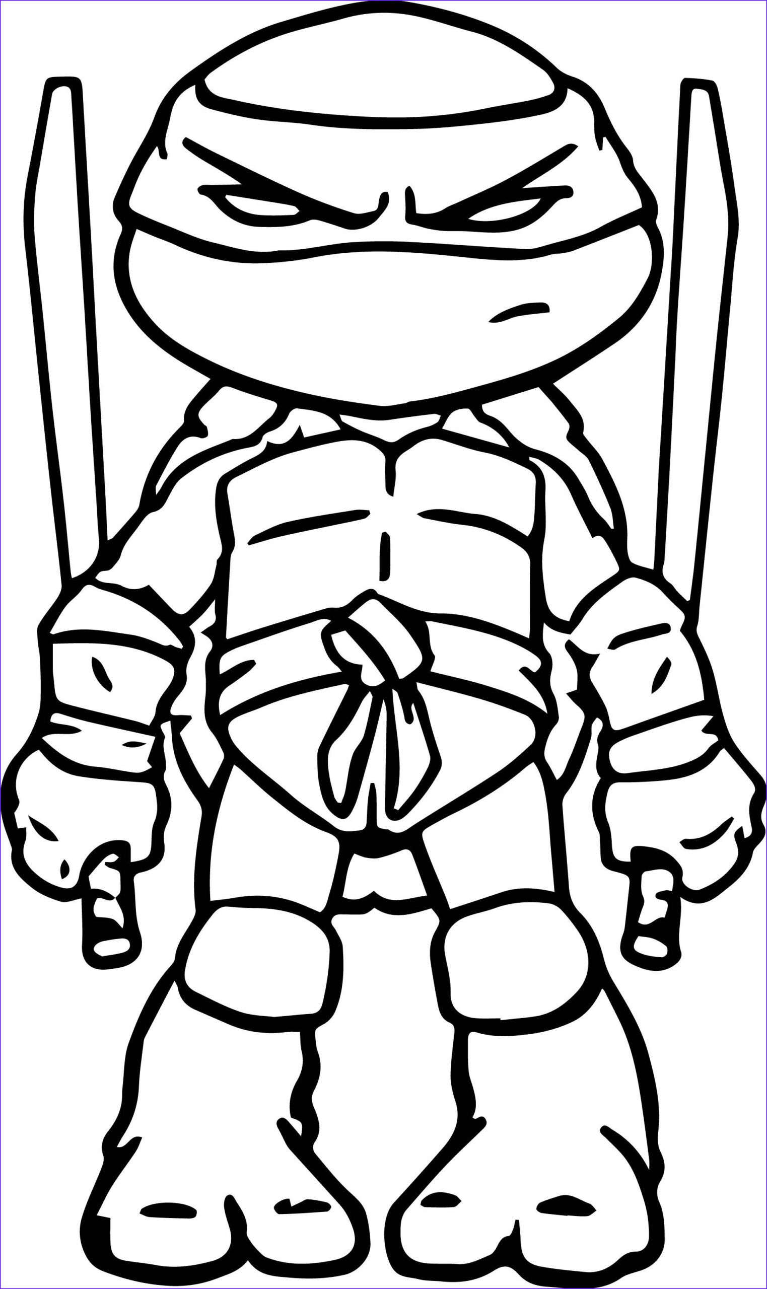 TMNT Ninja Turtle Coloring Pages Printable 14