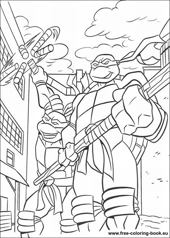 TMNT Ninja Turtle Coloring Pages Printable 20