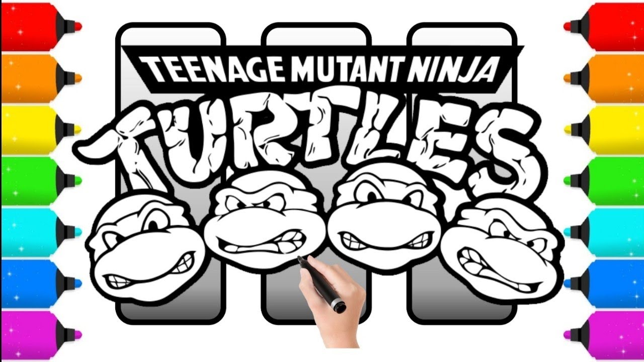 TMNT Ninja Turtle Coloring Pages Printable 22