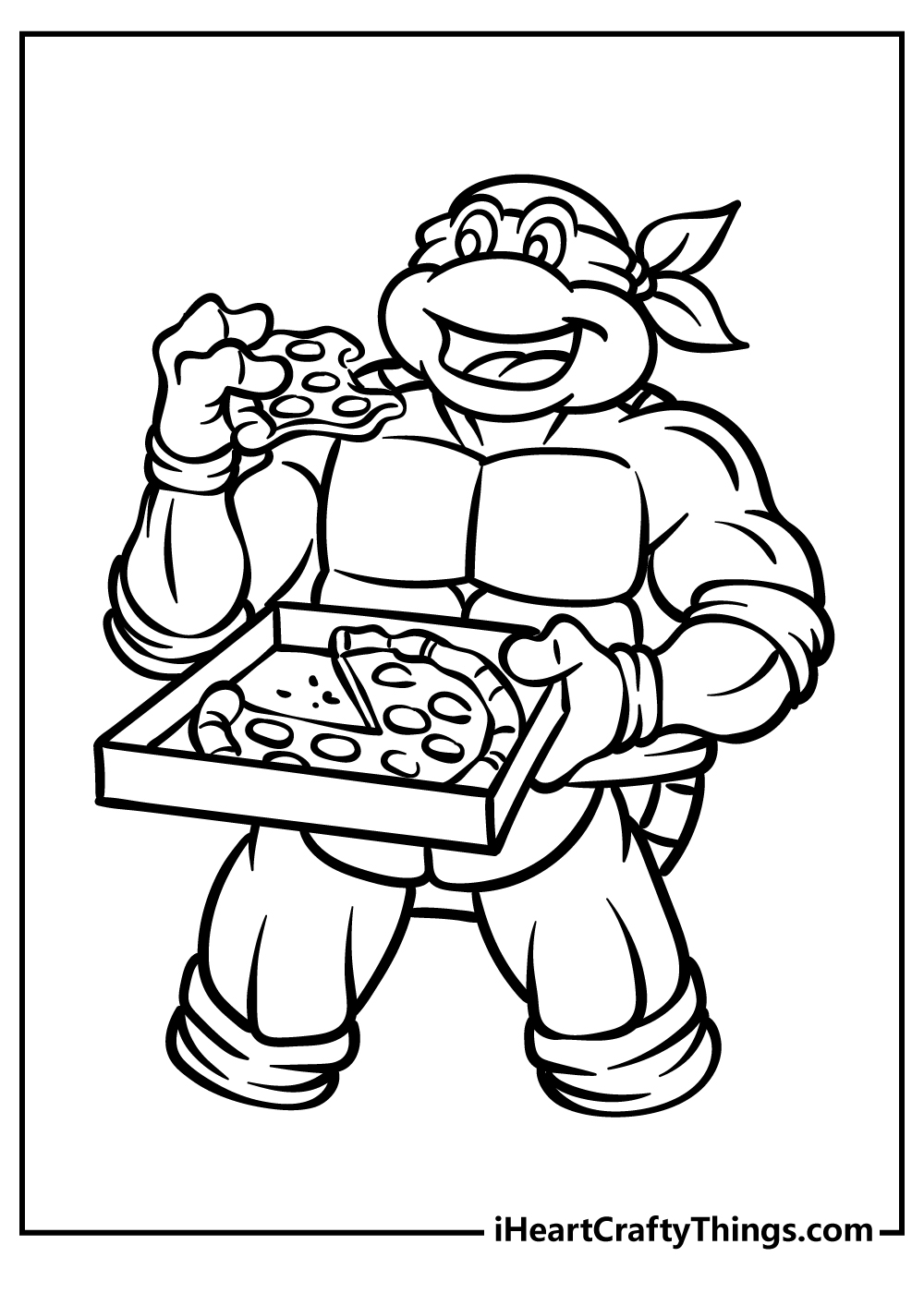 TMNT Ninja Turtle Coloring Pages Printable 26