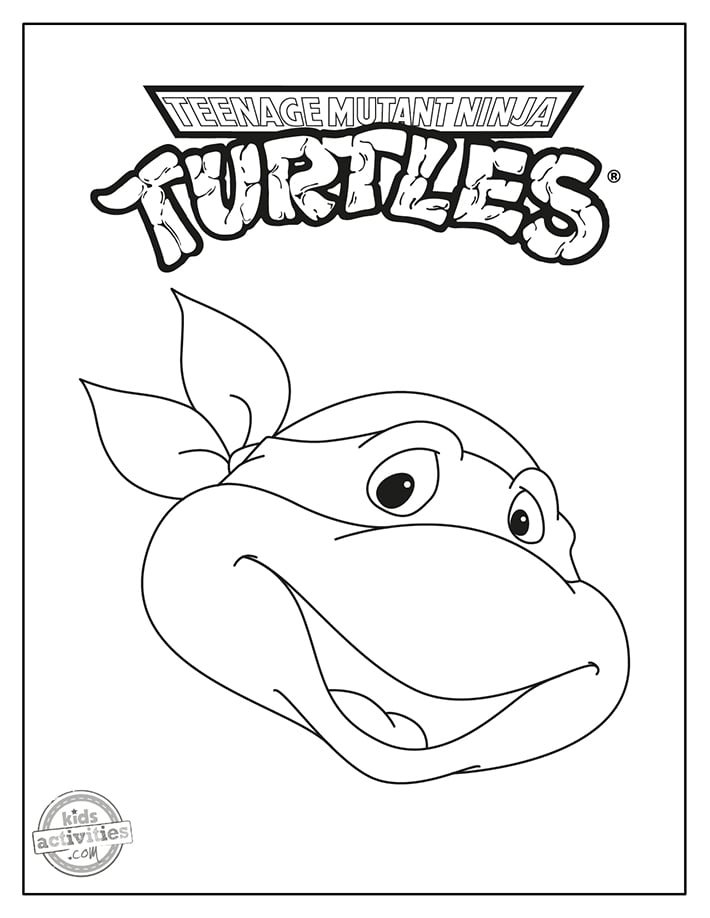 TMNT Ninja Turtle Coloring Pages Printable 31