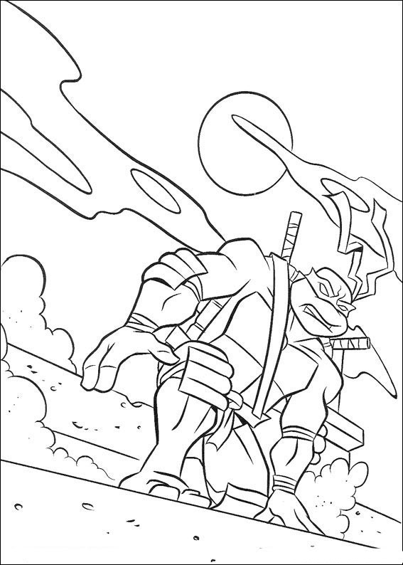 TMNT Ninja Turtle Coloring Pages Printable 33