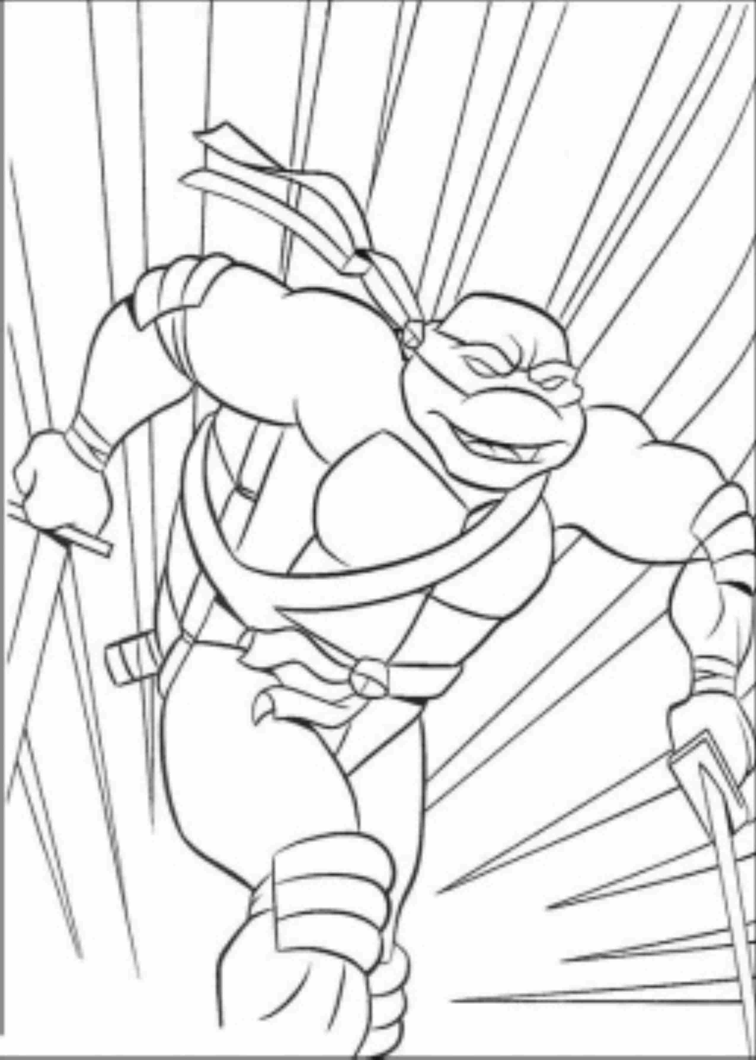 TMNT Ninja Turtle Coloring Pages Printable 37