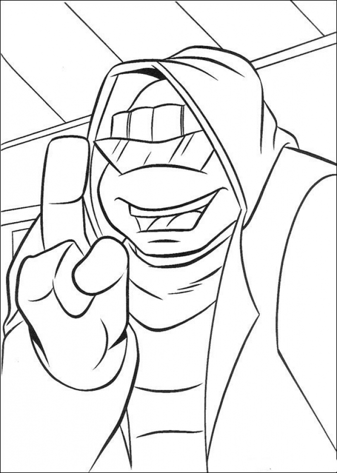 TMNT Ninja Turtle Coloring Pages Printable 47