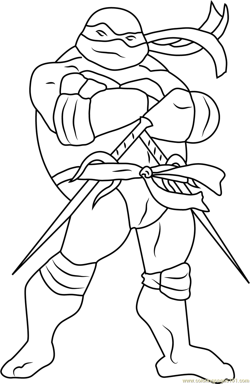 TMNT Ninja Turtle Coloring Pages Printable 51